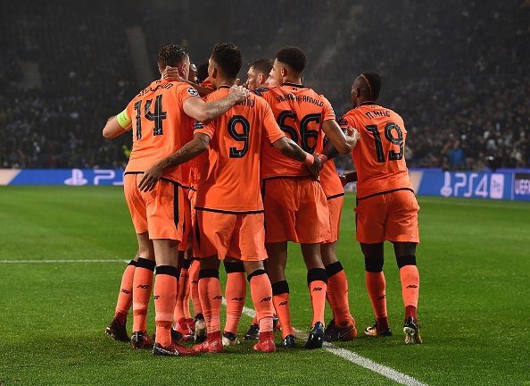 Jkizmet's tweet photo. The Orange kit strikes again.....#LFCvsPorto #YNWA #orangekit https://t.co/8QVZm3edkx