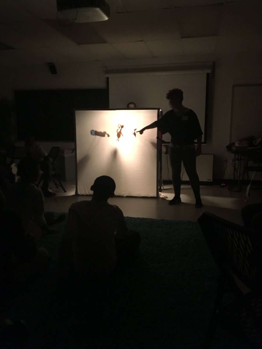 PhillyASAP's tweet image. Shadow puppets at #ASAPDrama #studentmasterclass!