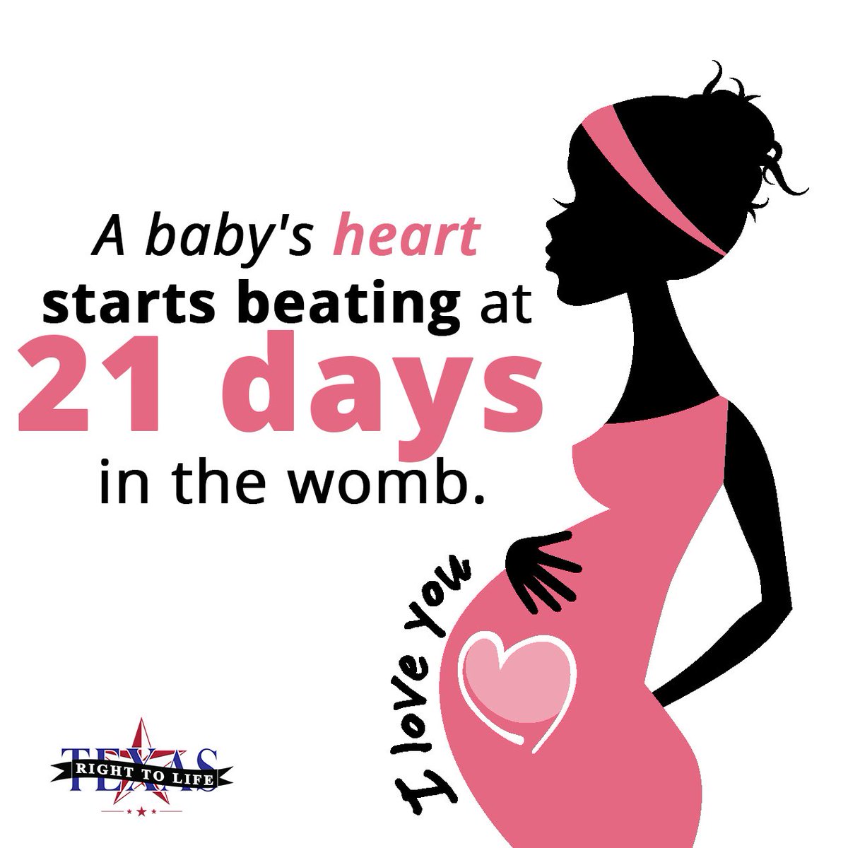 TXRightToLife's tweet photo. On this holiday of hearts, remember that your heart started beating at just 21 days in the womb! #ProLife #ValentinesDay https://t.co/YcgPOjfOUG