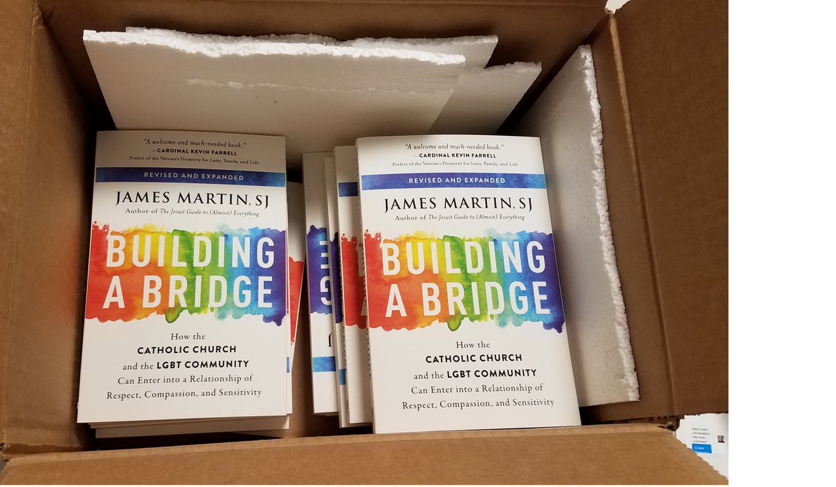Just in! Advance copies of the revised and expanded edition of "Building a Bridge" arrived and they look beautiful. The paperback has 40% new material, and I hope the book helps deepen the conversation around LGBT Catholics. Available for pre-order here: harpercollins.com/9780062837530/…