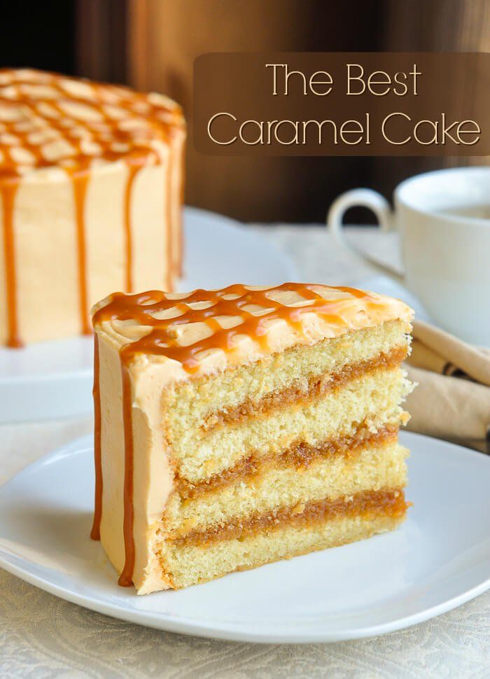 The Best Caramel Cake, inspired by the classic Southern dessert. A moist homemade vanilla cake, filled with layers of homemade caramel sauce, covered in caramel buttercream frosting and drizzled with more caramel sauce. Recipe here: buff.ly/2E6Ljak #Newfoundland #foodie