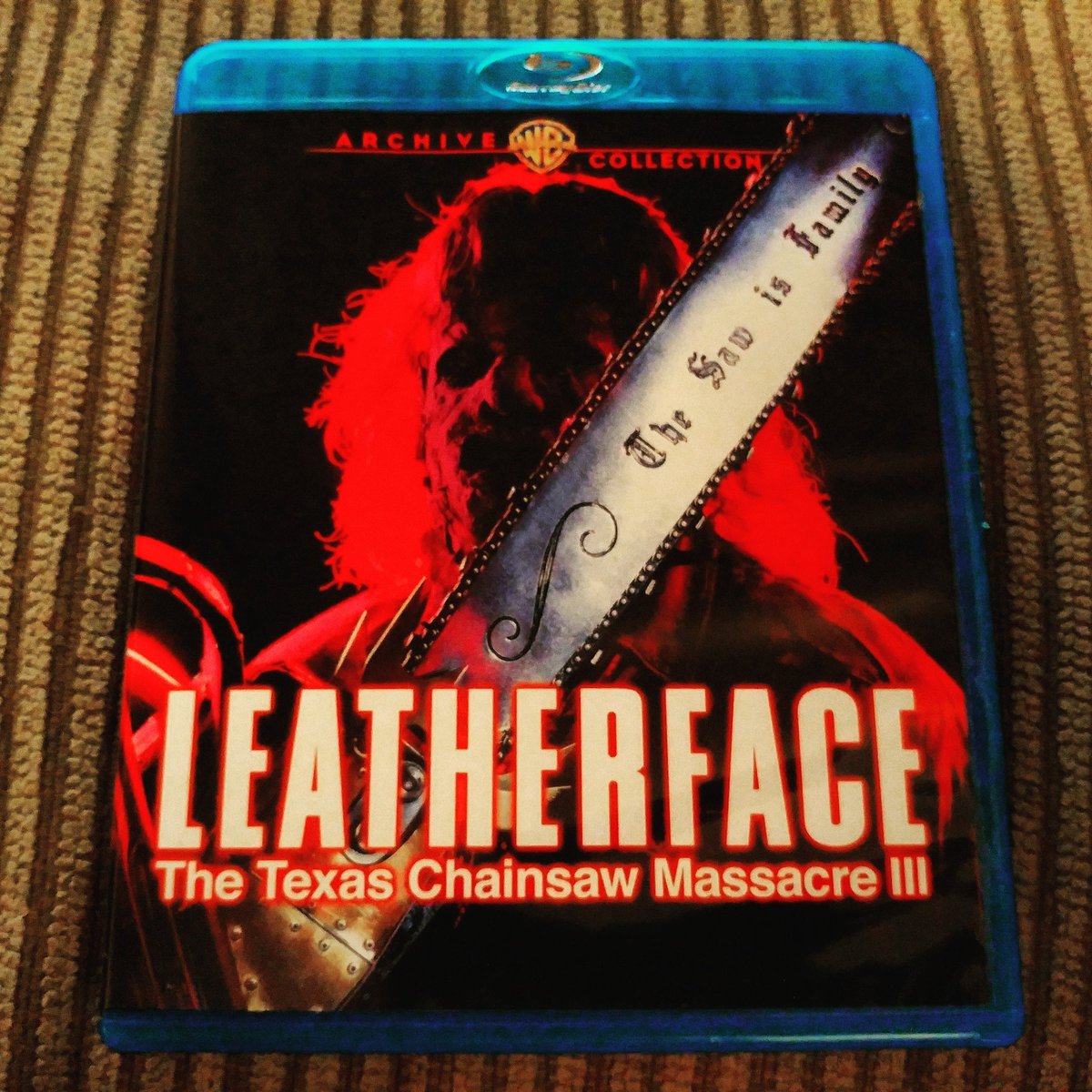 MY idea of a perfect Valentine's Day. ❤️😊🤘 @WarnerArchive, I've waited years for this to finally debut on Blu; THANK YOU for this gloriousness! #Leatherface #TexasChainsawMassacreIII