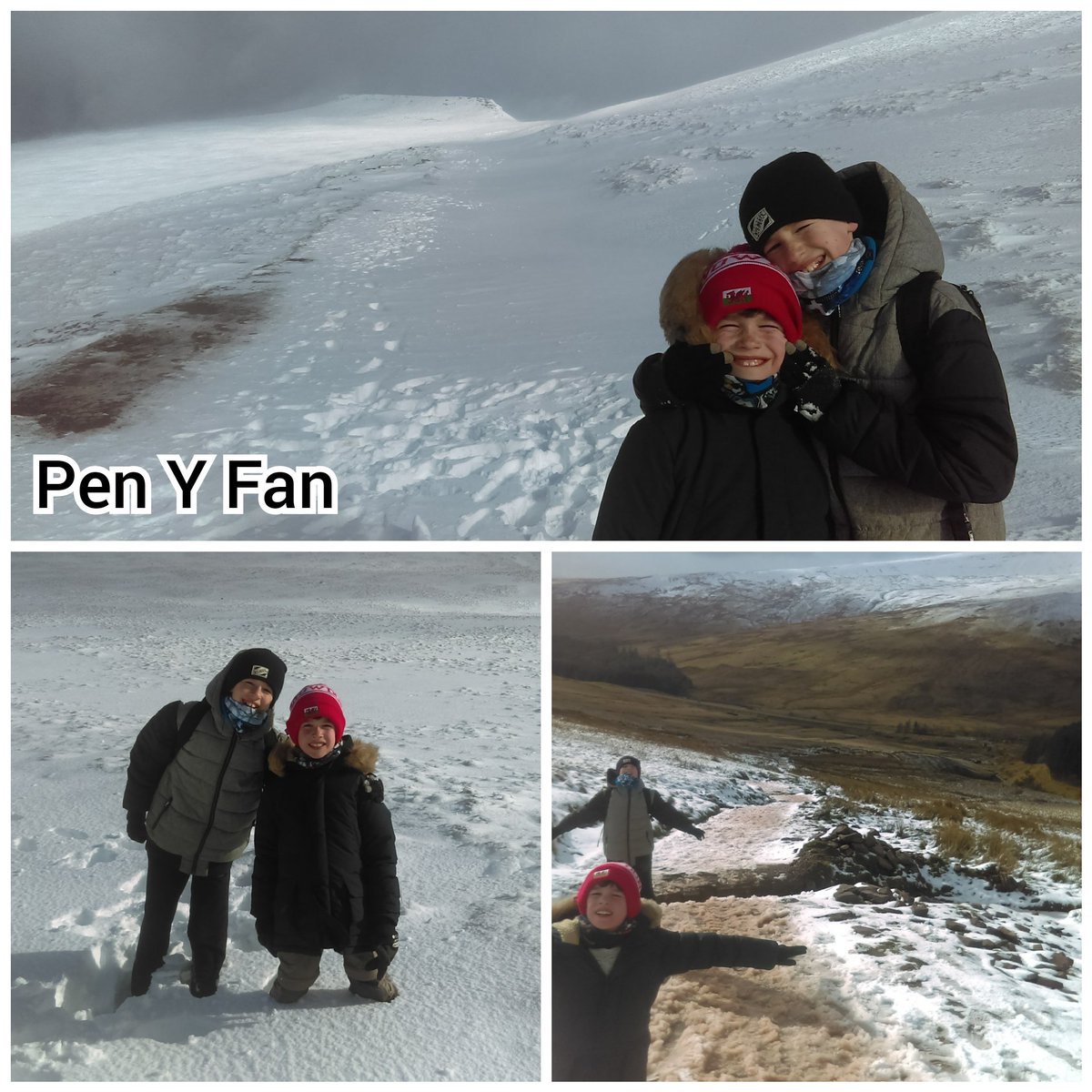 Fun in the snow on way up a very cold #penyfan #breconbeacons <a href="/VisitBeacons/">Visit Brecon Beacons Bannau Brycheiniog</a> . Worth the 500 mile round trip!