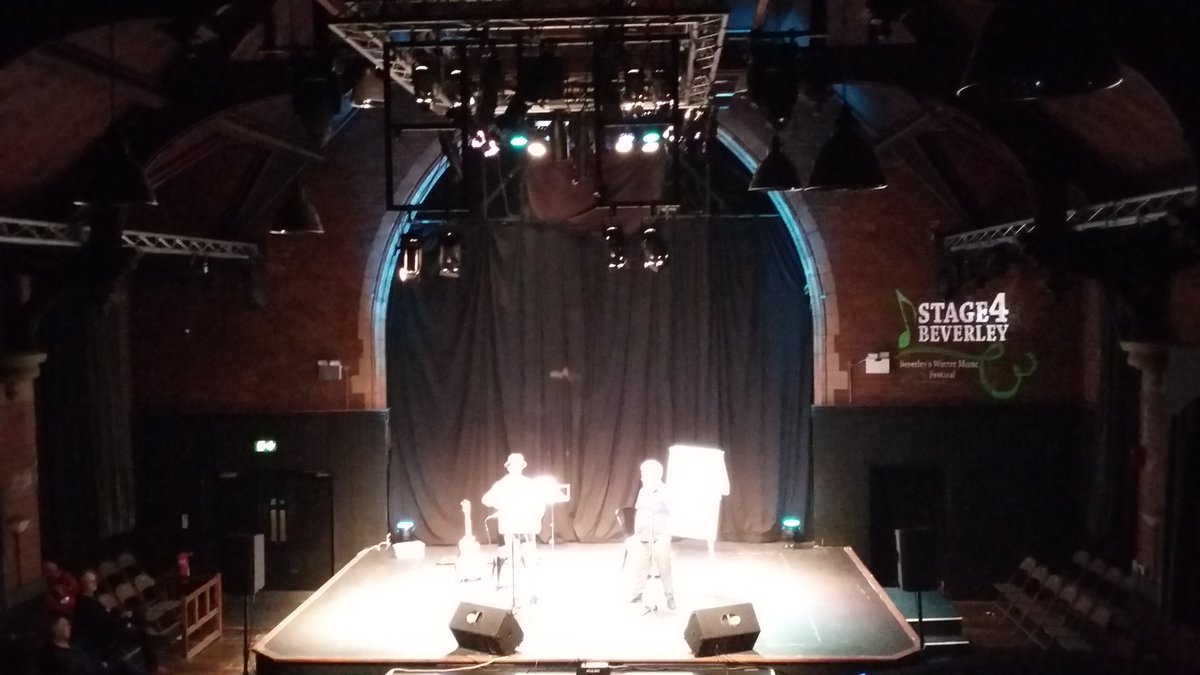 Stage4Beverley's tweet photo. A lively crowd enjoyed the first evening of #stage4beverley @ertheatre Don't miss tomorrow with John Tams and Barry Coope https://t.co/i3KAxZeTqK https://t.co/6bY4EmWD1L