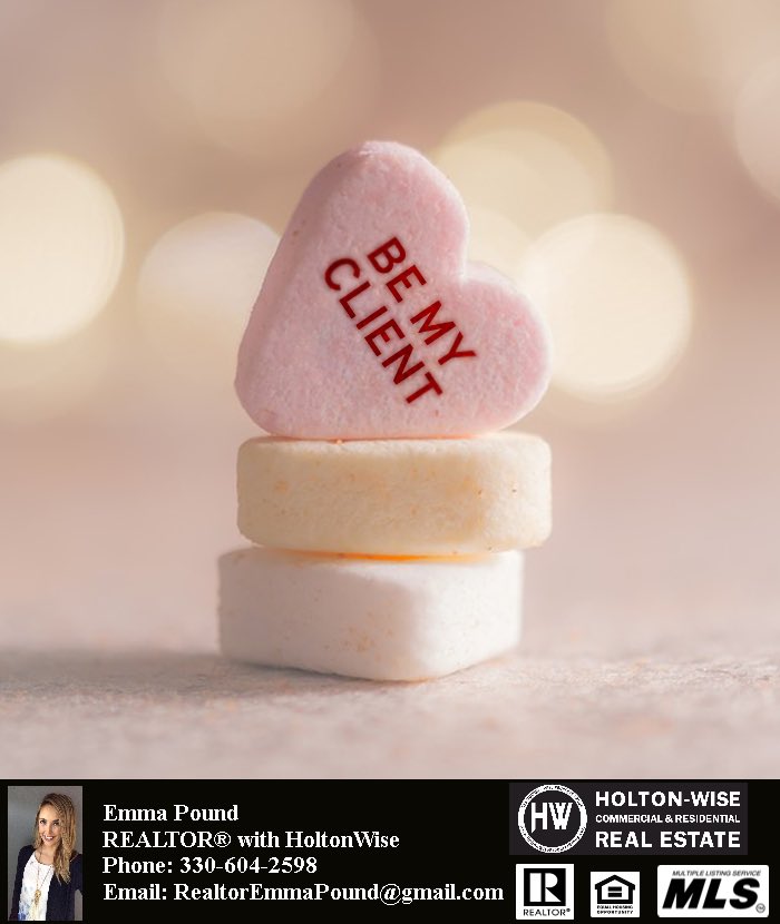 Happy Valentine’s Day!! 🤗🏡🔑 #RealtorEmmaPound #ValentinesDay #LetsFindYourHome #LetsSellYourHome #ICanBeYourRealtor #HoltonWiseLuxuryDivision #ClevelandRealtor #AkronRealtor #MedinaRealtor #OhioRealtor #LuxuryAgent