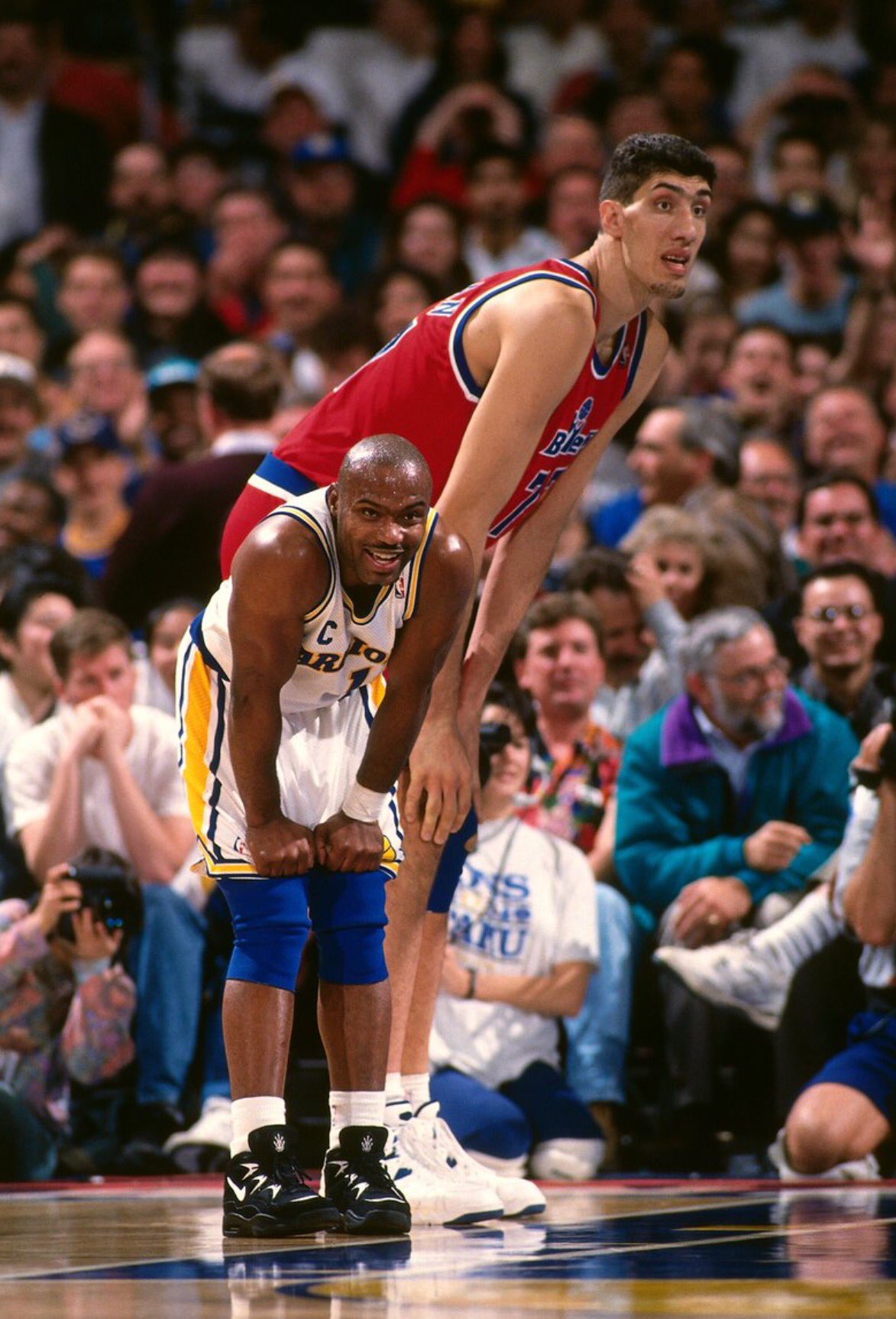 (1995) Happy birthday to the tallest player in NBA history, 7\7\" Gheorghe Muresan! 