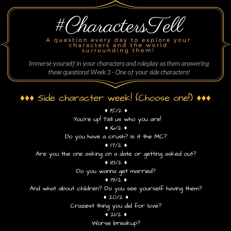m_arbanassi's tweet image. #CharactersTell crowd!
Right on Valentine's Day, we need to say goodbye to our #Antagonists and welcome the #sidecharacters!
Here you'll find the #card for them!
And #tomorrow, on the #GCnetwork: A special interview with Nathaniel Adler, from talented @AvrinKelly #Trigram #novel!