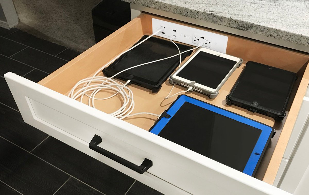 dockingdrawer's tweet photo. Does your #Valentine love technologyโand clutter-free spaces around the home? In-drawer outlets from #DockingDrawer are the perfect solution. Thank you to our friends at Gresham Smith for this photo. https://t.co/pHzm0XXRAF