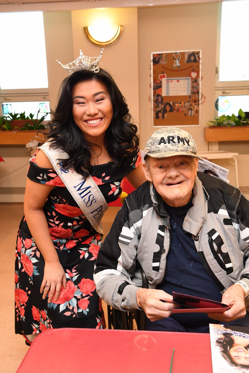 VALebanon's tweet photo. .@VALebanon #Veterans always look forward to the tradition of @MissAmericaPA visiting for #ValentinesDay & National Salute to Veteran Patients Week. Thanks for spreading smiles today Katie! More photos @ https://t.co/dCVSn6eWU9 #Vets #LebCo https://t.co/zjcDtNCPNa