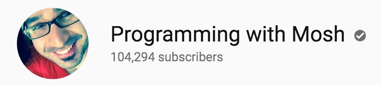 moshhamedani's tweet image. With 100k+ subscribers, now I have a verified YouTube channel! Thank you for your support! :) bit.ly/2lWJPEn #codewithmosh