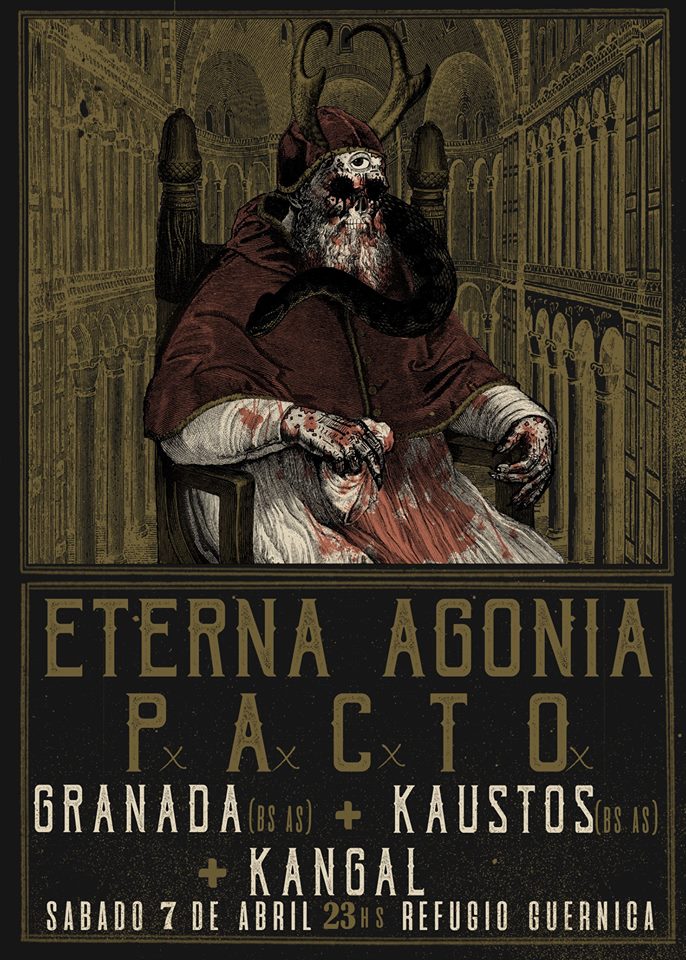 Primer fecha de este 2018!!
Empezamos con toda junto a 
<a href="/ETERNAAGONIA/">ETERNA AGONIA</a> #PACTO <a href="/GranadaMetal/">Granada Oficial</a> #Kaustos en @RefugioGuernica 
  Los esperamos para pasar una gran noche llena de Metal