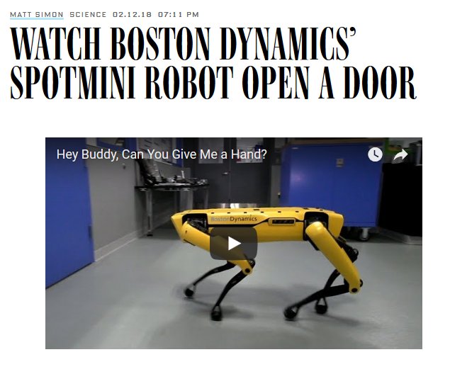 PotentNews's tweet image. #gematria of Boston Dynamics &amp;amp; the SpotMini robot: Boston Dynamics = 43, SpotMini = 43 &amp;amp; 83, Door-Opening Robot = 83 ... etc---&amp;gt; facebook.com/potentnews/pos…   #OrganicMatrix
