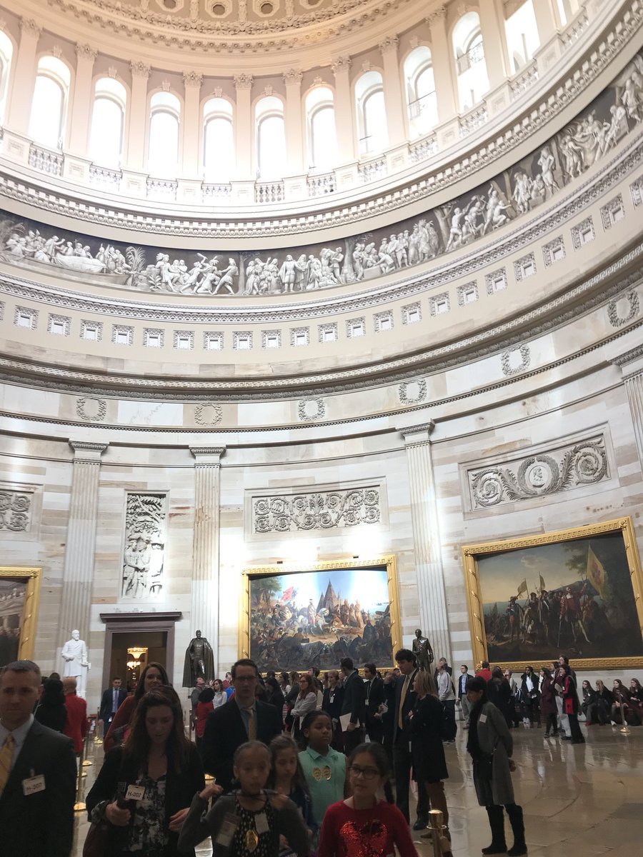 talesofmsdilley's tweet photo. Toured the Capitol while Congress was in session, talk about democracy in action, and got to talk to @rosadelauro about issues concerning us?! Iโd say it was a pretty stellar day for 3rd grade!Thanks for hosting us @rosadelauro, we had a blast! @HearstPrincipal #futurelawmakers https://t.co/oYKwQrI4Sr