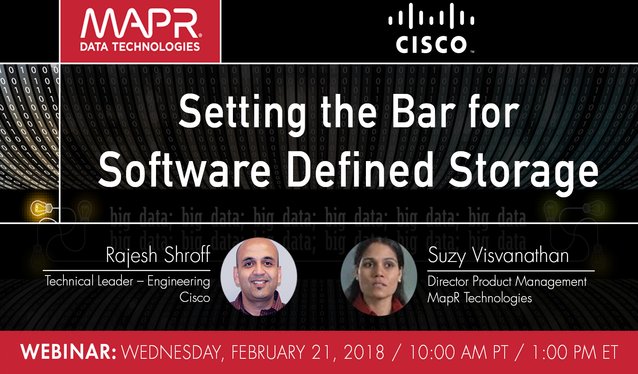 gserda's tweet photo. Join @rajesh_shroff @Cisco and Suzy Visvanathan @MapR to gain insights on how to deal with the challenges the Data Age is bringing from a #Data Storage Capacity need. Register Now > #MapRWebinar #MapRCiscoWebinar https://t.co/QkS6kVh5uJ https://t.co/hpvS6SP5p8