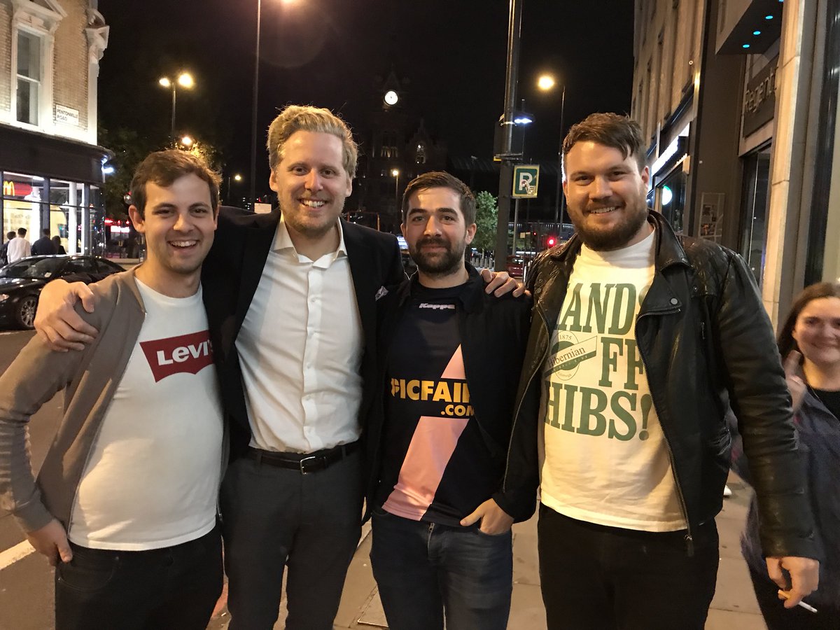 LS_AFC's tweet photo. The LS squad have now met @petedonaldson @lukeaaronmoore and @JimCampbellTFR out an about in London! 3/4 of the @FootballRamble team! Where is @MarcusSpeller?!?! #FoursARamble https://t.co/OHrbDDDY4o