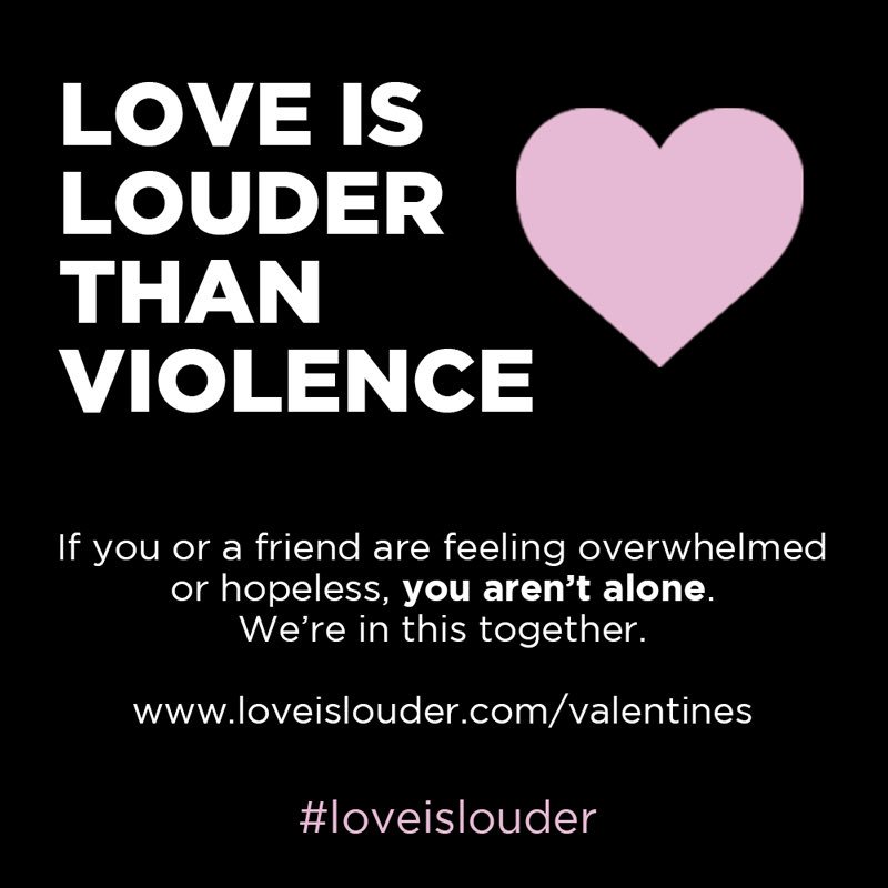 #LoveisLouder than violence.