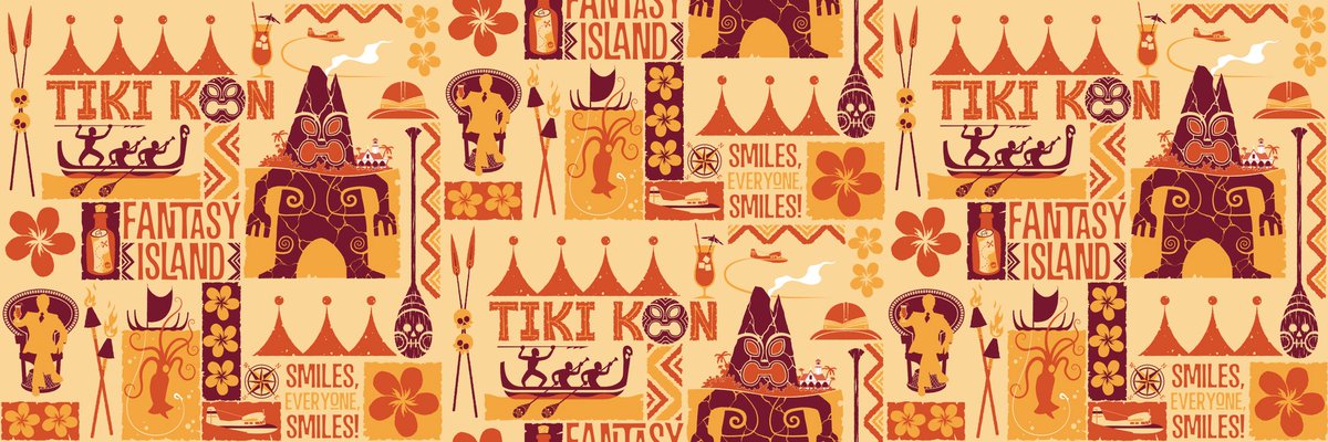 tikikon's tweet photo. This year we have three Fantasy Island themes for our nightly soirées, and three tapas to match. Here’s Adventure! (Art by @VanTiki) https://t.co/q7qekI3t86