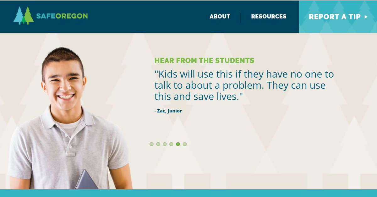Today's school shooting in Florida is a reminder to speak up if you ever have safety concerns: safeoregon.com #SafeOregon