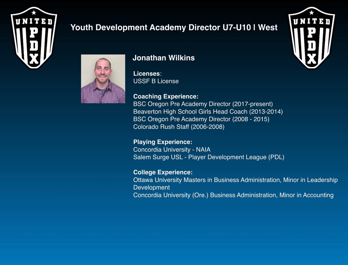 United PDX Youth Academy Director Jon Wilkins (West) #WeAreUnited #UnitedIsTheFuture @oregonyouthsoccer <a href="/United_PDX/">United PDX</a> <a href="/neupdx/">NEUPDX SOCCER</a>