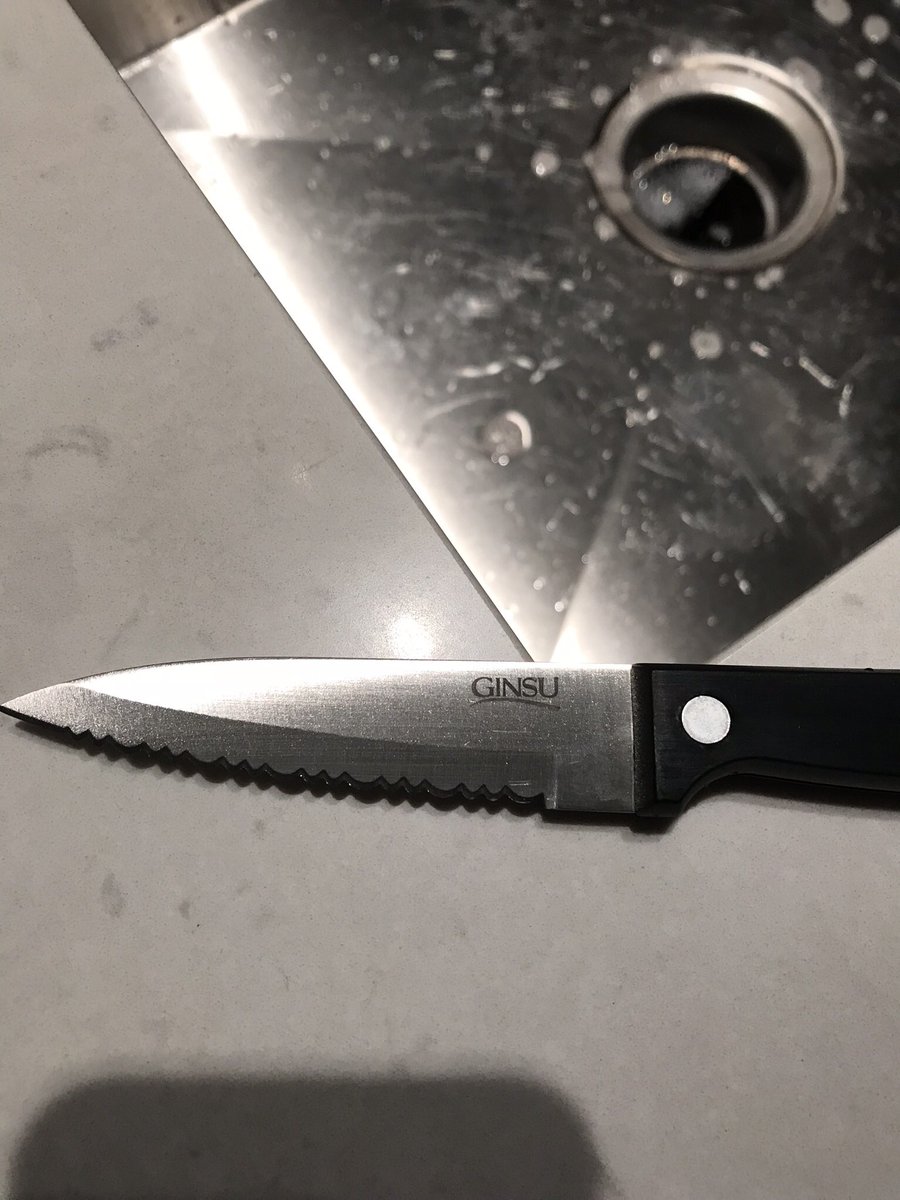 _MichaelDuke's tweet photo. I have no idea how this knife made its way to our kitchen.  But I distinctly remember a 1980s commercial for it. https://t.co/aNxX8DtdDF