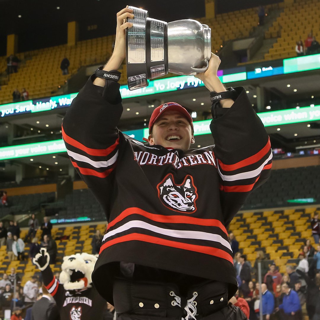 Rontzeeez's tweet photo. The Montreal Canadiens didn't have a 7th round pick last draft so they traded a 7th rounder from this year to acquire a 7th last year. They picked Cayden Primeau, Beanpot Champion with North Eastern University #NCAA #ProspectUpdate https://t.co/ffAOD5tbbY