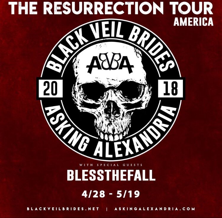 caitlynjacob18's tweet photo. I canโt wait for the Ft. Wayne show, itโll be the first time I get to see my favorite band ๐ค๐ค #BlackVeilBrides #bvbarmy #bvbtour #lovebvb https://t.co/LkXWROHUuf