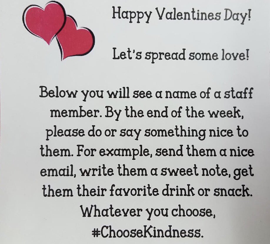 School 34 Staff spreading kindness #IPSKindnessFinder #ChooseKindness @IPS_StudentSvcs