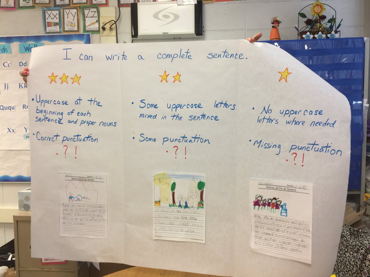 JenBurton_'s tweet photo. @SunnyHill220 K-2 Ts building micro-progressions for writing a sentence. @CArmendarizMxwl @DrGillSchultz #bridging #DIYliteracy #idal220 https://t.co/MiTrt9kyrC