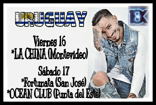 DakosMusic's tweet photo. Este fin de semana #18Kilates @MaxiKilates 😍 de gira por #Uruguay 🎶🎤🎶 https://t.co/rf1o6DMEtn
