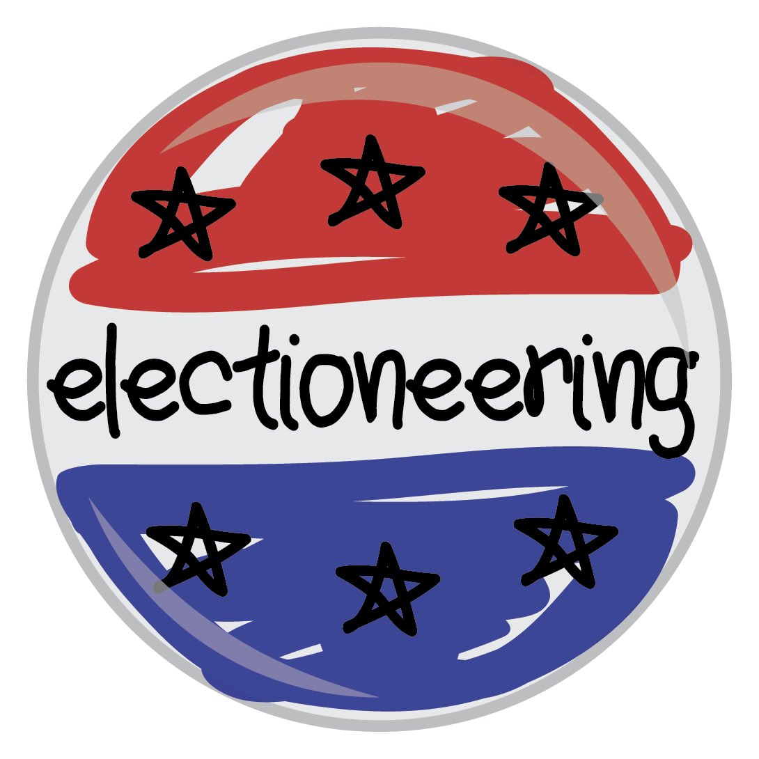 zachuffgames's tweet photo. I have been relatively quiet on here because I've been working hard on a new game design for a contest. Expect a lot more shortly, but for now: a logo! #electioneering #tabletop https://t.co/zViygYt9Ut