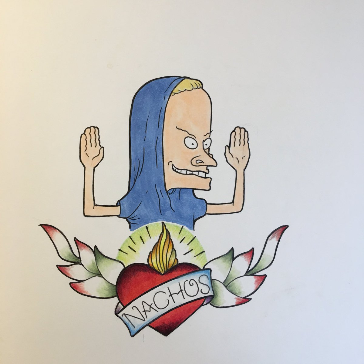 James Coe on X: "Valentines Daily drawing, a Cornholio for my portfolio, do  you have TP for my bungholio #copicart #copicmarkers #art #drawing #ink # tattoo #illustration #pen #drawing #creativity #graphicdesign  #edmontontattoo #albertatattoo #