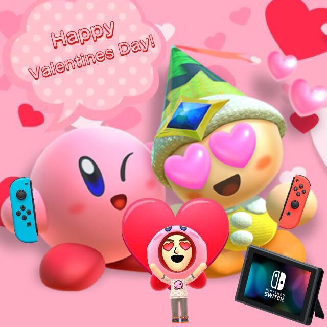 SwitchNindies's tweet image. Forgot to post this earlier but Happy Valentines Day! Only a couple more weeks till this pink puffball debuts on Nintendo Switch! #NintendoEvent #miitomo_memories #Miitomo 
#Miifoto  photo.miitomo.com/en-US/albums/9…
