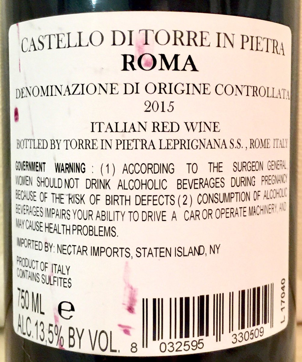 Cerasuolo's tweet photo. Great wine label prime for #valentines day from #Roma DOC #Lazio    cin cin! #Italian red wine https://t.co/cwPSr1Ay6N