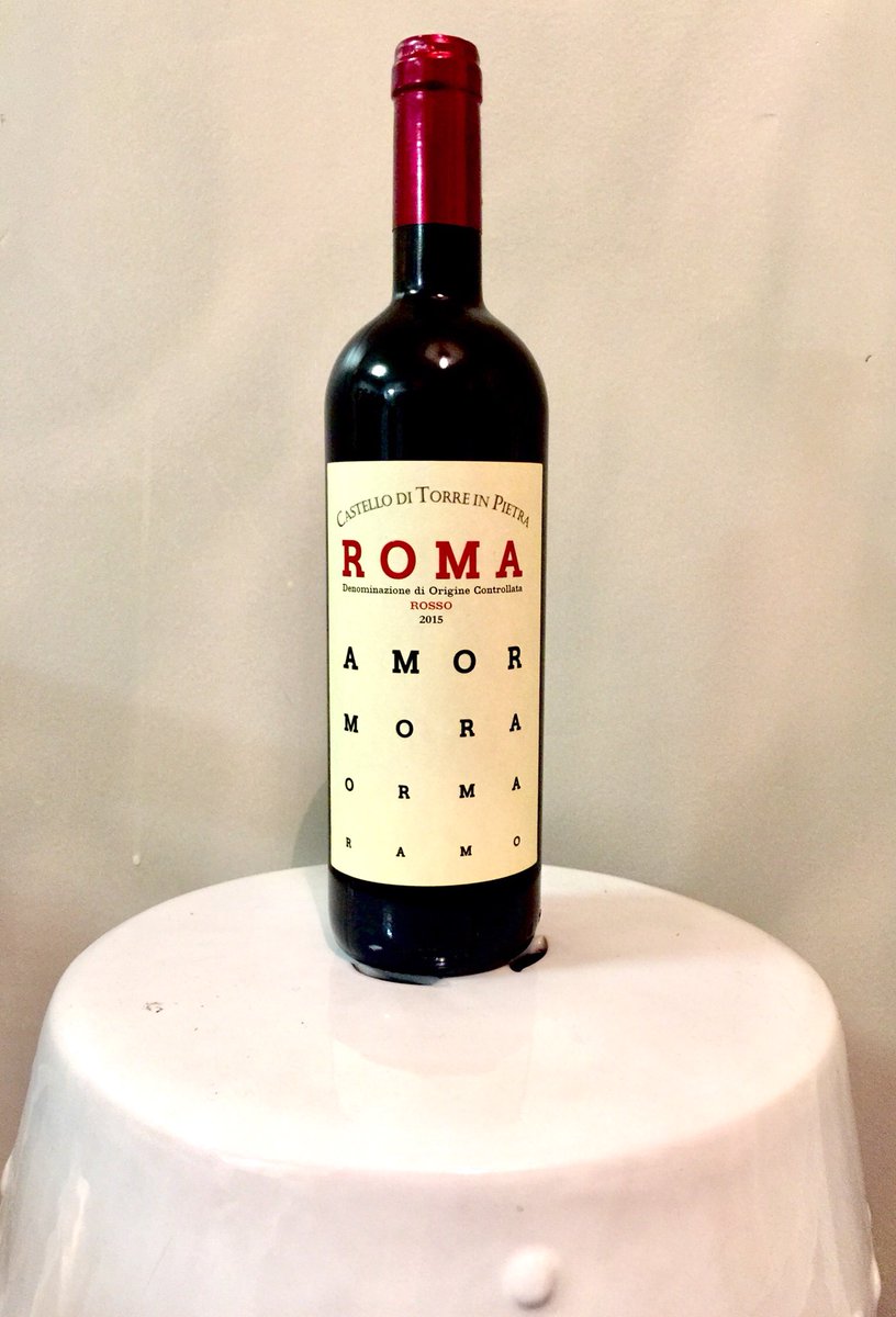 Cerasuolo's tweet photo. Great wine label prime for #valentines day from #Roma DOC #Lazio    cin cin! #Italian red wine https://t.co/cwPSr1Ay6N