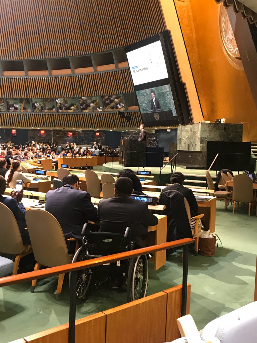 "You are what my generation was not, you are what all generations should be. You are the shapers of humanities. You are the voice of the future, and the future is here! Go and grab it!" -Karim Babay #youthAssembly #CocreateImpact