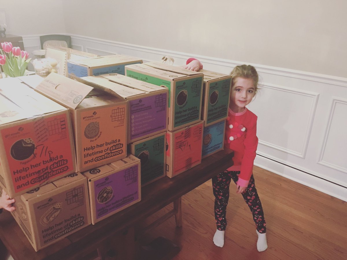Carroll46's tweet image. @GirlScouts cookies have arrived at the Carroll household, my daughter’s first year selling. 174 boxes in all, thanks especially to @CarrollLR’s friends and coworkers at @AdvResources and everyone at the @Chicago_Police Department for supporting our girl! #ShopLocal #CookiesRock