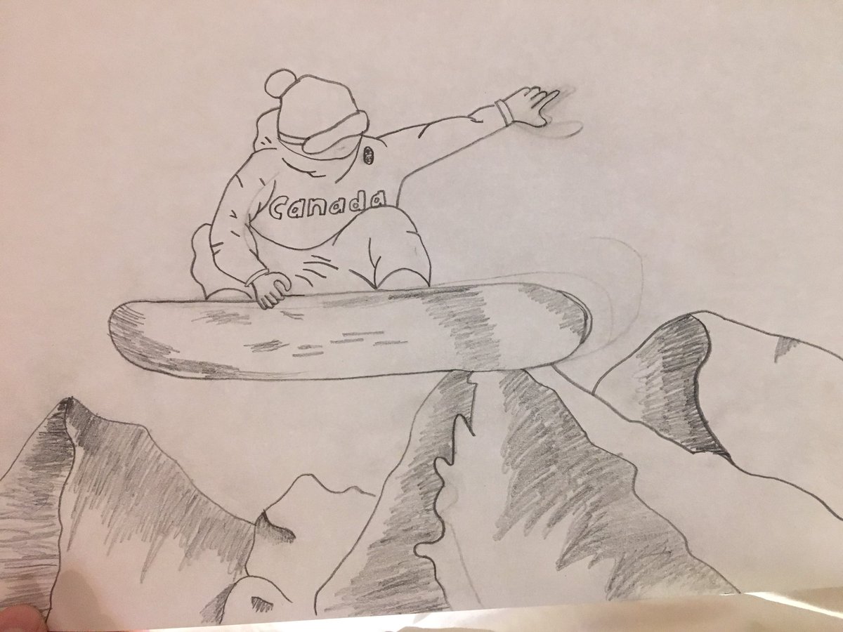 MyetteS's tweet photo. Someone was happy to see @markmcmorris win. Hand drawn from your 10 year old snowboarding fan Henry! https://t.co/Qz0I4z5hwO