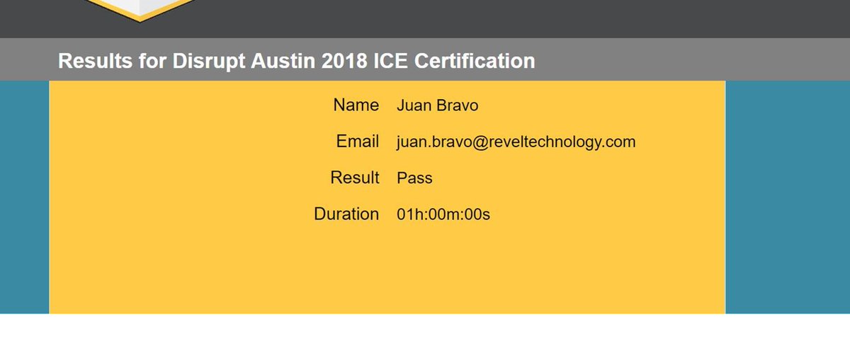 jbravo2203's tweet photo. Just became an IGEL Certified Engineer (ICE) after passing the IGEL certification test.  @ @RevelTechnology #disruptEUC #IGEL #getitdone https://t.co/3teO33EgyH