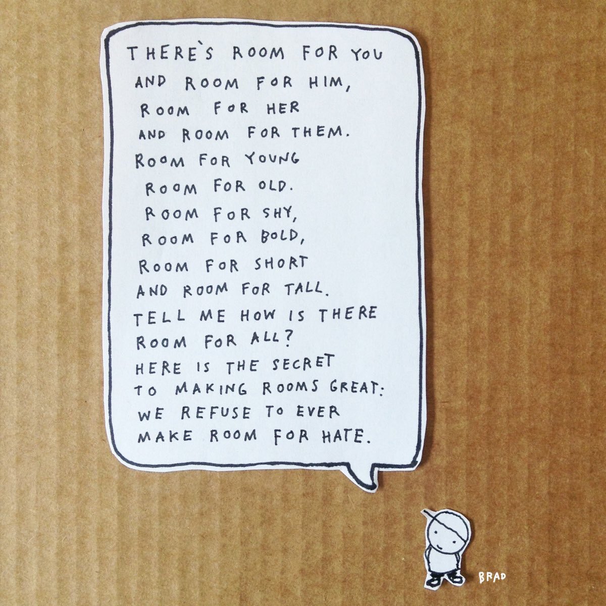 thebradmontague's tweet photo. A poem about room https://t.co/YrFRUsg5or