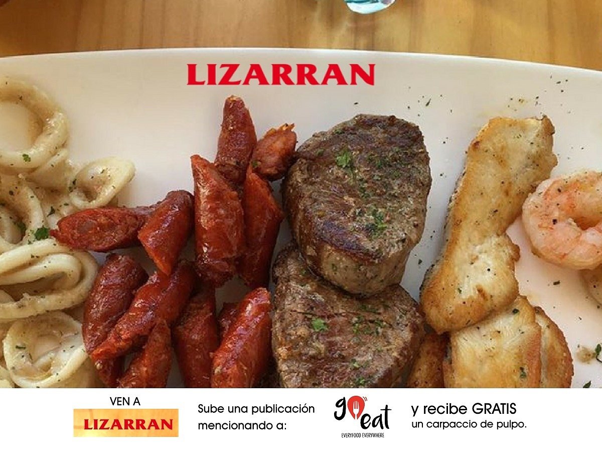 GoEatapp's tweet photo. Promociones que solo encontraras en Goeat app. 
Sube una publicación en tu perfil con el hashtag #momentoslizarran y #everyfoodeverywhere  y disfruta de tu carpaccio de pulpo cortesía de Lizarran Guatemala.

* valido durante todo el mes de febrero https://t.co/VKTe22Nrkt