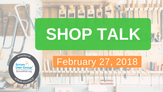 Are you signed up for February's gathering? scrumrva.org/2018/02/14/feb… We will meet at Tuckahoe library for Talk Shop! #scrum
