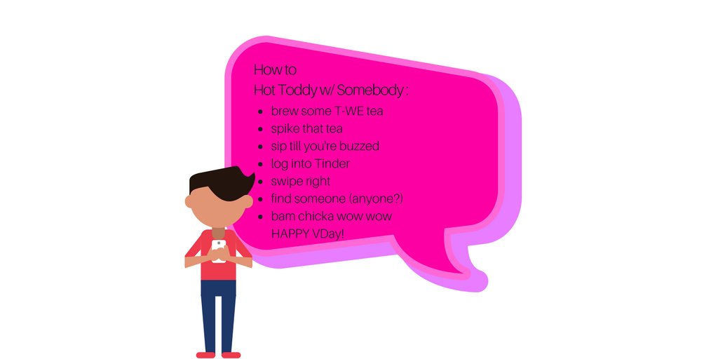 How to Hot Toddy: Spike one cup of your favorite T-We Tea (we recommend Betty Basic, Golden Gate Showers or MEH) with 1 shot of tequila and 1/2 shot of honey liqueur
Cheers! 😘 #valentinesday #vday #vd #galentinesday