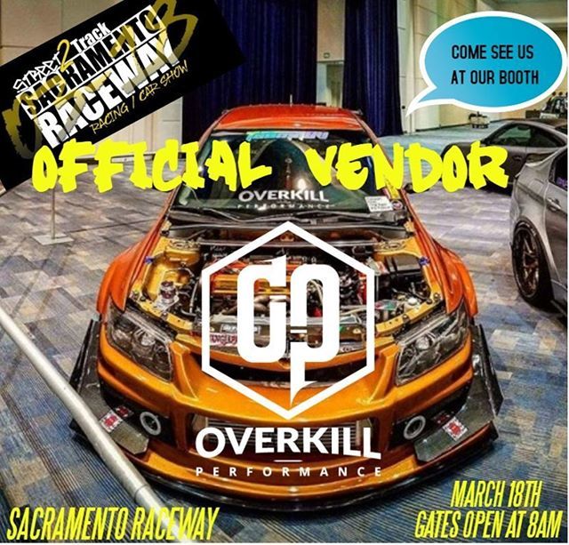 OverkillGarage's tweet image. Come join us on March 18th at Sacramento Raceway to the #street2track event. We decided to be a vendor and get our own tent.  Make sure you stop by and say hi.  Hope you guys and gals can make it. Looks like a fun event.

#overkillperformance #s2t #stree… ift.tt/2GcHTR6