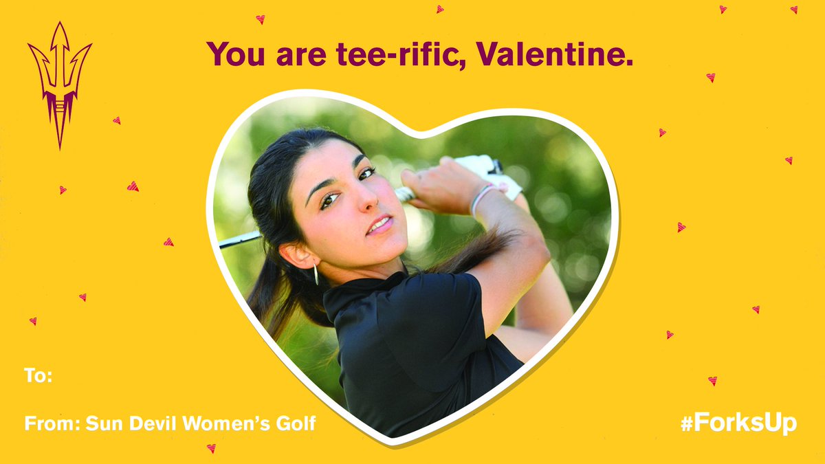 SunDevilWGolf's tweet photo. Happy Valentine's Day from Sun Devil Women's Golf! (1/2) #SunDevilTradition #ValentinesDay https://t.co/YH0iwN5ip1