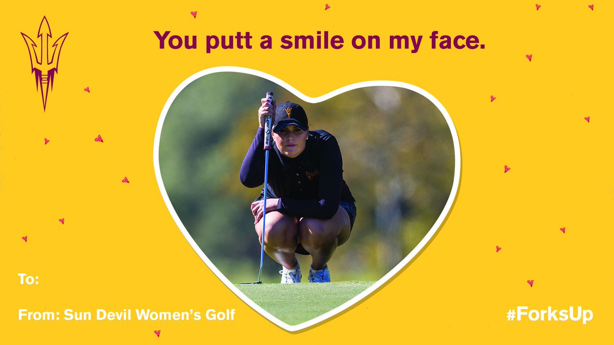 SunDevilWGolf's tweet photo. Happy Valentine's Day from Sun Devil Women's Golf! (1/2) #SunDevilTradition #ValentinesDay https://t.co/YH0iwN5ip1