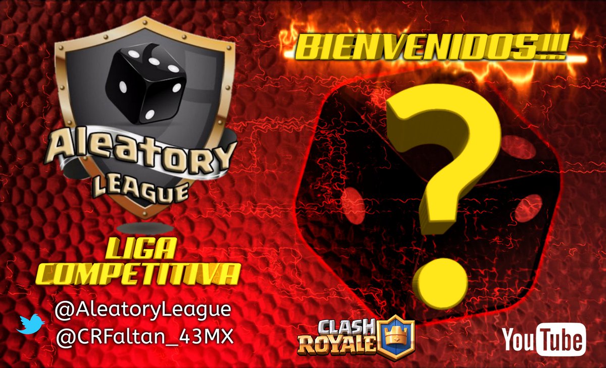 ABRIMOS INSCRIPCIONES PARA LOS EQUIPOS!!!🎲
Primera edición Gratuita NO TE QUEDES FUERA 🎲
REUISITOS :
Seguir las cuentas de🎲 <a href="/AleatoryLeague/">Aleatory League</a>
@CRFaltan_43MX
Retwit este Tweet🎲
Recibir 5 RT 🔁🎲
Manda MD con foto de los requisitos y png del logo del equipo ❤️⚔️ Éxito 👍🏼