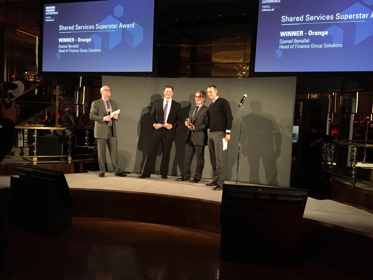 VPenicaud's tweet image. And the Shared Services Superstar award goes to ...@orange Djamel Benallal #OracleMFE 
Congratulations !