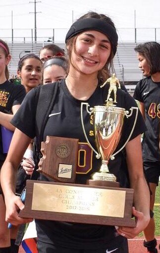 PlayTVSC's tweet photo. Congratulations to TVSC 02 girls blue  Emily Valenzuela!  Salpointe Catholic HS captured the 4A State Soccer Championship this past weekend.  Your TVSC family is proud of you! Way to represent! #itsbetterhere https://t.co/gCuRPPMunK