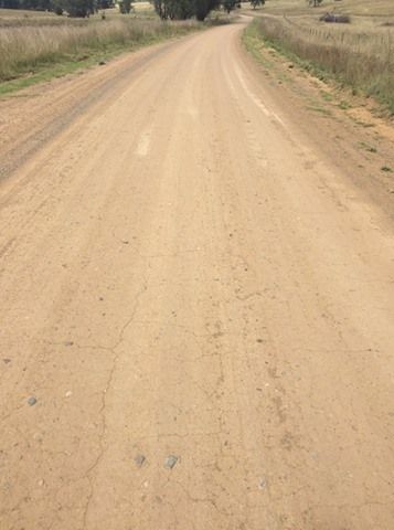 One of our PolyCom treated roads, looking good after 5 months. Looking good and hanging in there. Nice work Guys.