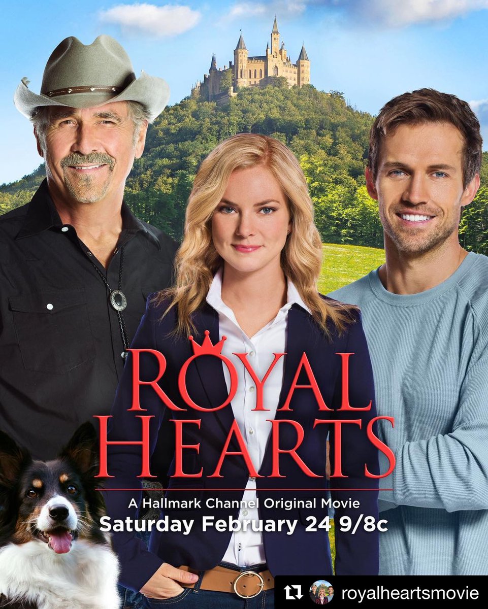Royal Hearts premieres on <a href="/hallmarkchannel/">Hallmark Channel</a> February 24th starring #jamesbrolin <a href="/andrewcooper_/">Andrew Cooper</a> <a href="/MsGlynisBarber/">Glynis Barber</a> @Lachlan_Nieboer <a href="/HowardGrottles/">howard crossley</a> @JCSquash <a href="/ChristineAllado/">Christine Allado</a> <a href="/MPCA_BKTV/">MPCA/Brad Krevoy TV</a> #royalhearts